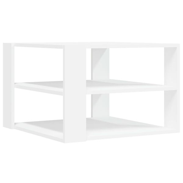 vidaXL Coffee Table White 58x58x40 cm Engineered Wood