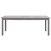 vidaXL Garden Table Grey Wash 200x90x74 cm Solid Acacia Wood