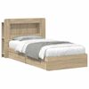 vidaXL Bed Frame with Storage Sonoma Oak 100 x 200 cm Engineered Wood