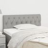 vidaXL Headboard Light Grey 100x7x78/88 cm Fabric