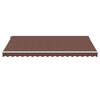 vidaXL Automatic Retractable Awning with LED Brown 450x350 cm