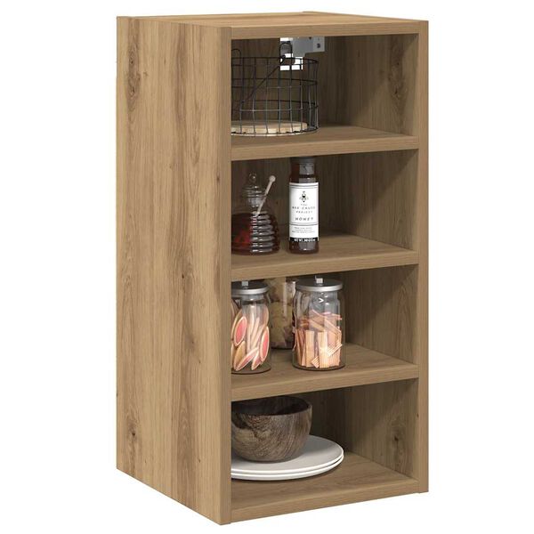 vidaXL Hanging Cabinet Riga Artisan Oak 30x29.5x60 cm Engineered Wood