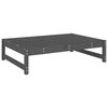 vidaXL Garden Footstool Grey 120x80 cm Solid Wood Pine