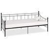 vidaXL DayBed Frame without Mattress Black Metal 90x200 cm
