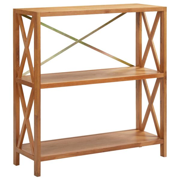 vidaXL 3-Tier Shelf 80x30x87 cm Solid Oak Wood