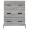 vidaXL Sideboard Grey Sonoma 69.5x34x90 cm Engineered Wood