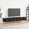 vidaXL TV Cabinet Black Oak 150 x 36 x 30 cm Engineered Wood