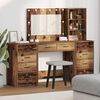 vidaXL Dressing Table 3 pcs Brown 40 x 41 x 135 cm Engineered wood