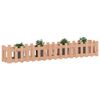 vidaXL Garden Raised Bed with Fence Design 200x30x30 cm Solid Wood Douglas