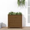 vidaXL Garden Planter Honey Brown 82.5x40x78 cm Solid Wood Pine