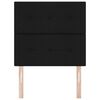 vidaXL LED Headboard with LED Strip Lights Black 100 cm Polyester