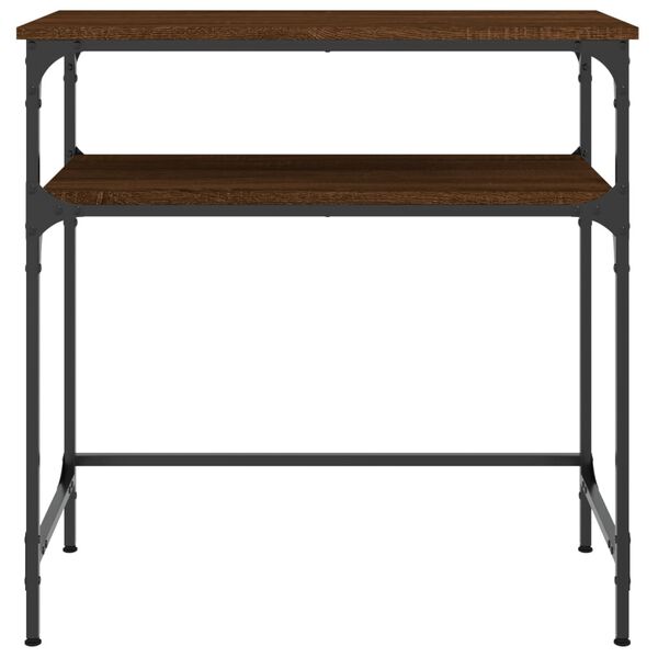vidaXL Console Table Brown Oak 75x35.5x75 cm Engineered Wood
