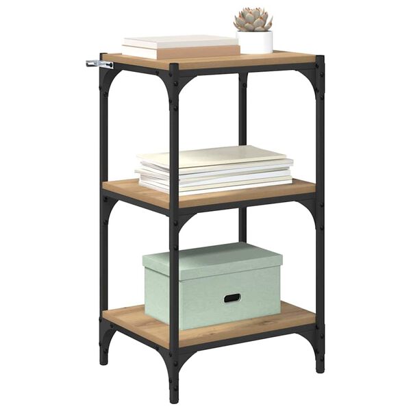 vidaXL Book Cabinet Artisan oak 40 x 33 x 70.5 cm Engineered wood