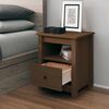 vidaXL Bedside Cabinet Honey Brown 40x35x49 cm Solid Wood Pine