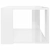 vidaXL Coffee Table High Gloss White 40x40x30 cm Engineered Wood
