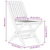 vidaXL Folding Garden Chairs 4 pcs 47x47x89 cm Solid Wood Teak