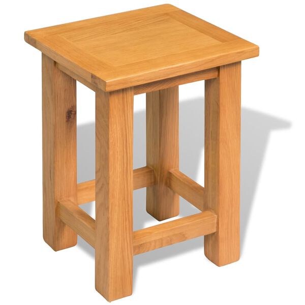 vidaXL End Tables 2 pcs 27x24x37 cm Solid Oak Wood