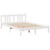 vidaXL Bookcase Bed without Mattress White 160x200 cm Solid Wood Pine