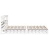 vidaXL Bed Frame without Mattress White 120x200 cm Solid Wood Pine