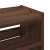 vidaXL Shoe Rack Brown Oak 60x25x100 cm Engineered Wood
