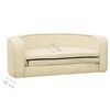 vidaXL Foldable Dog Sofa Cream 73x67x26 cm Plush Washable Cushion