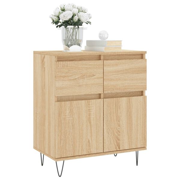 vidaXL Sideboard Sonoma Oak 60x35x70 cm Engineered Wood
