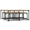 vidaXL Nesting Coffee Tables 5 pcs Sonoma Oak Engineered Wood