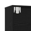 vidaXL Bookshelf 3 pcs Black Oak 36 x 30 x 143 cm Engineered Wood