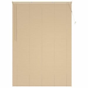 vidaXL Venetian Blind Manual Light Brown with Pattern 213 x 130 cm PVC