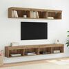 vidaXL TV Wall Cabinet Panama Artisan Oak 100 x 30 x 30 cm