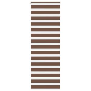 vidaXL Zebra Blind Brown 70x200 cm Fabric Width 65.9 cm Polyester