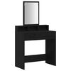 vidaXL Dressing Table Black Oak 79 x 41 x 140 cm Engineered Wood