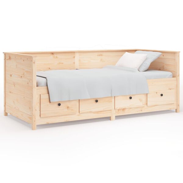 vidaXL Day Bed without Mattress 90x200 cm Solid Wood Pine