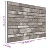 vidaXL Wall Panels 10 pcs Dark Grey 100 x 50 cm EPS Foam