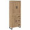 vidaXL Highboard 2 pcs Artisan Oak 69.5 x 34 x 180 cm Engineered Wood