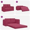 vidaXL Sofa Bed Wine Red 148 x 71 x 83 cm Velvet