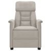 vidaXL Recliner Chair Light Grey Microfiber Fabric