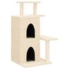 vidaXL Cat Tree with Sisal Scratching Posts Cream 97 cm