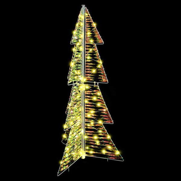 vidaXL Christmas Tree with 100 LEDs Warm White 120 cm PET