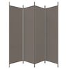 vidaXL 4-Panel Room Divider Anthracite 200x200 cm Fabric