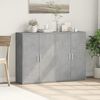 vidaXL Sideboards 2 pcs Concrete Grey 60x31x84 cm Engineered Wood