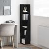 vidaXL Corner Cabinet Black 27.5x27x140cm Engineered Wood