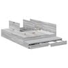 vidaXL Storage Bed Frame Grey Sonoma 160 cm Engineered Wood