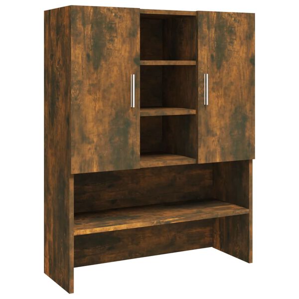 vidaXL Washing Machine Cabinet Smoked Oak 70.5x25.5x90 cm