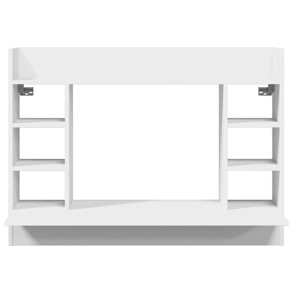 vidaXL Wall-Mounted Desk White 105x48x75 cm Engineered Wood