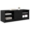 vidaXL TV Cabinet Black Oak 102 x 35 x 36.5 cm Engineered Wood