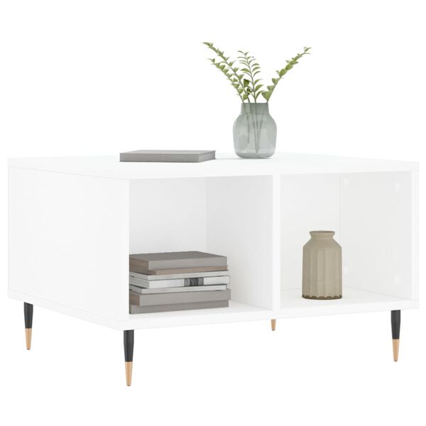 vidaXL Coffee Table White 60x50x36.5 cm Engineered Wood