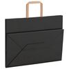 vidaXL Paper Bags 50 pcs with Handles Black 32x17x25 cm