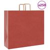 vidaXL Paper Bags 250 pcs with Handles Red 54x15x49 cm