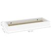 vidaXL Loggia Wall Shelves 2 pcs Oak and White 40x15x4 cm MDF